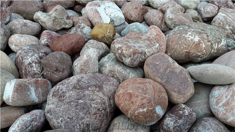 Red Afrodite Marble Pebbles