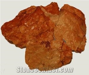 Rosso Verona Ornamental Rock, Red Marble Garden Decor