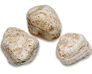 Travertino Bianco Pebbles, Beige Travertine Pebbles