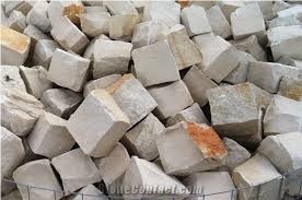 White Limestone Cube Stone, White Limestone Pavers