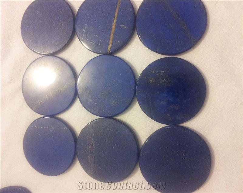 Lapis Lazuli Oval Tiles Afghanistan Blue