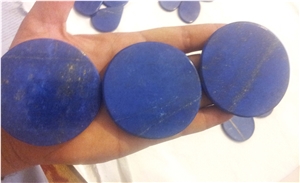Lapis Lazuli Oval Tiles Afghanistan Blue