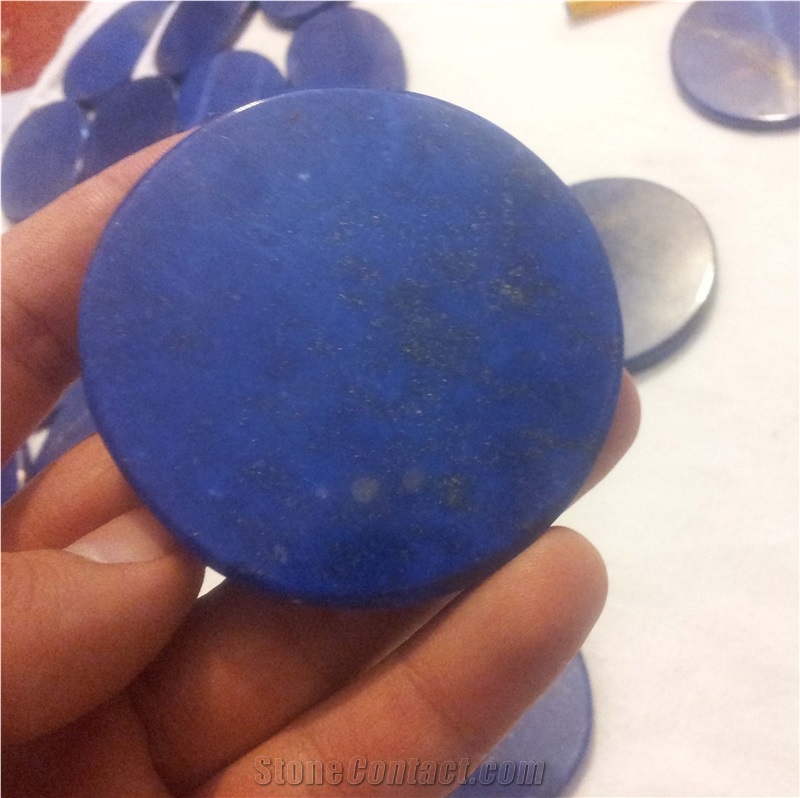 Lapis Lazuli Oval Tiles Afghanistan Blue