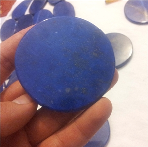 Lapis Lazuli Oval Tiles Afghanistan Blue