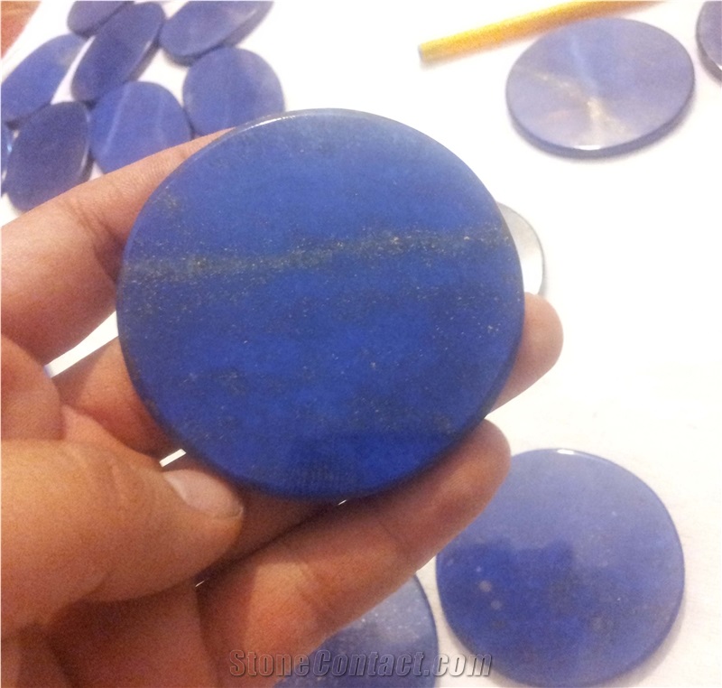 Lapis Lazuli Oval Tiles Afghanistan Blue