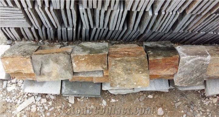 China Thin Stone Veneer Grey Quartzite Cultured Stone