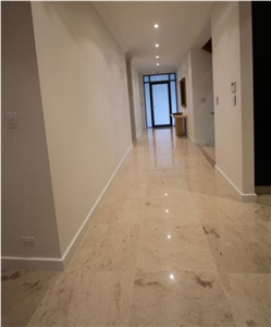 Botticino Sicilia Limestone Building Stone / Coral Stone for Wall & Floor Covering Interior Stone Steps & Stairs