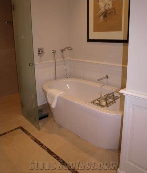 Botticino Sicilia Limestone Building Stone / Coral Stone for Wall & Floor Covering Interior Stone Steps & Stairs