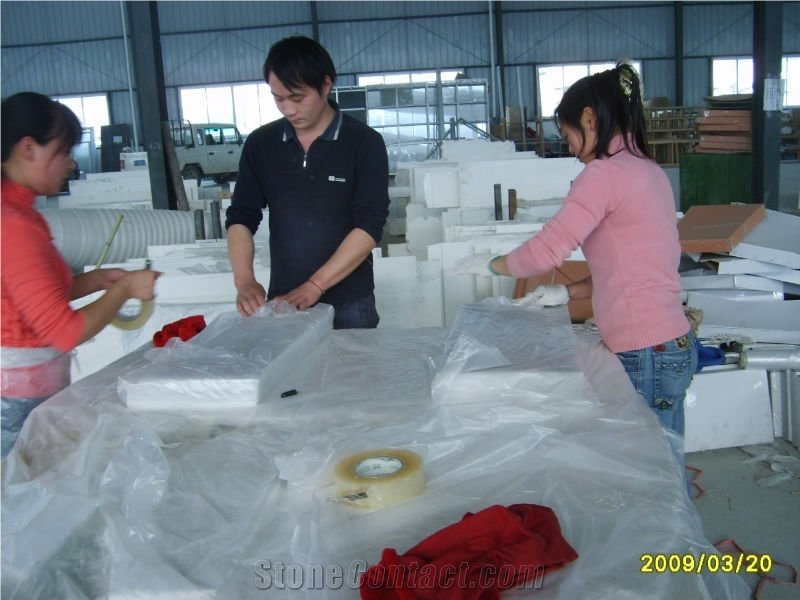 China Crystal White Marble Tiles Polished / China Absolute White Marble Slabs/Walling Tiles / Cut to Size for Hotel Bathroom Design