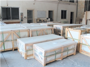 China Crystal White Marble Tiles Polished / China Absolute White Marble Slabs/Walling Tiles / Cut to Size for Hotel Bathroom Design