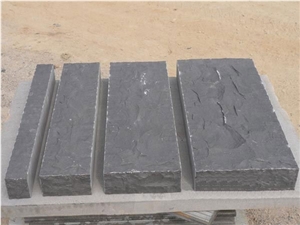 Split Face Zhangpu Black Basalt Big Cube Stone Floor Exterior Paving /Cobble Stone Garden Stepping Pavements /Nero Basalto Exterior Pattern