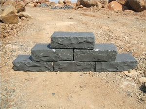 Split Face Zhangpu Black Basalt Big Cube Stone Floor Exterior Paving /Cobble Stone Garden Stepping Pavements /Nero Basalto Exterior Pattern Lava Stone Andesite Stone Pavers