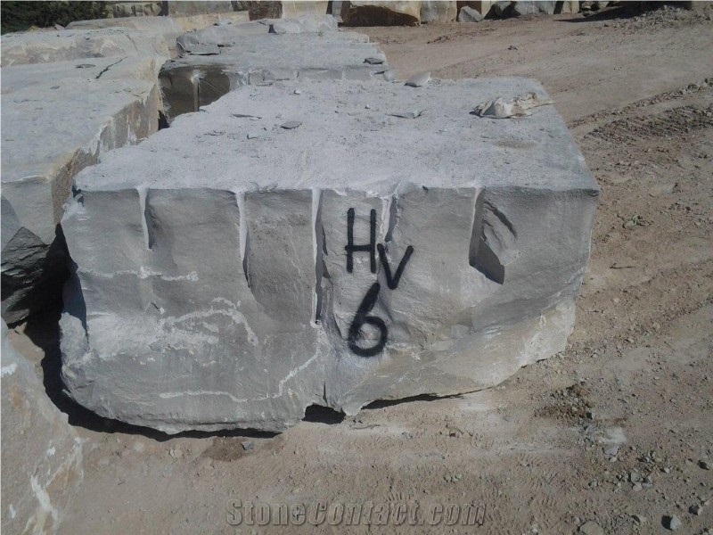 Gris Thala Grey Limestone Block, Tunisia Grey Limestone