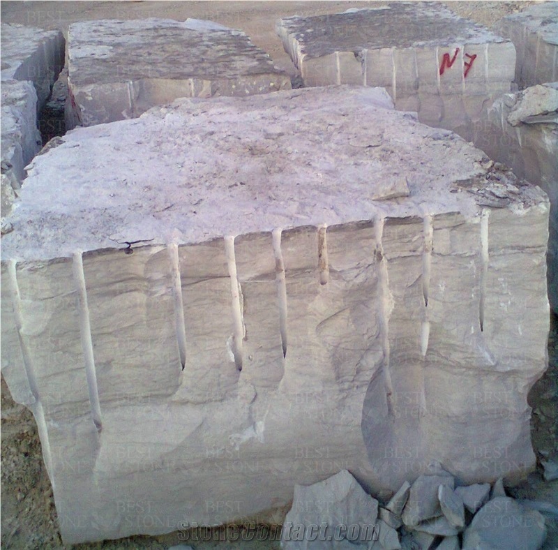 Gris Thala Grey Limestone Block, Tunisia Grey Limestone