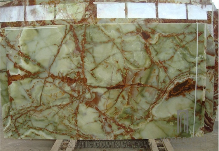 Backlit Green Onyx 10mm Onyx Plus 10mm Tempered Glass Laminated Onyx Panel Translucent Slab