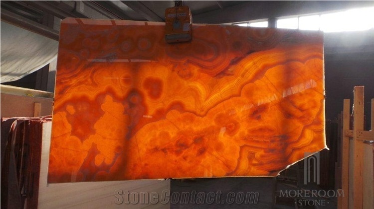 Backlit Onyx Slab Translucent Honey Onyx Tiles Agate Home Decor