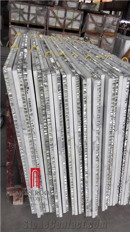 Bianca Carrara White Aluminum Honeycomb Marble Honeycomb Panels