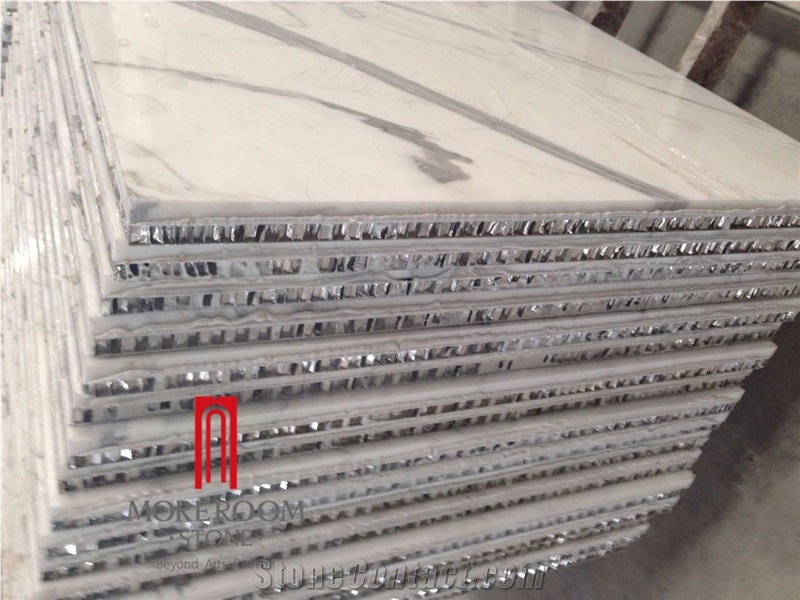 Bianca Carrara White Aluminum Honeycomb Marble Honeycomb Panels