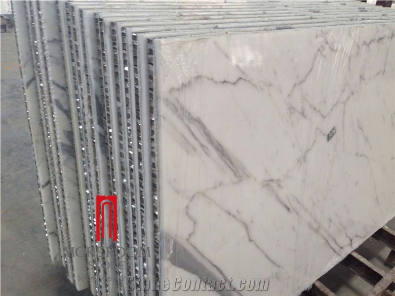 Bianca Carrara White Aluminum Honeycomb Marble Honeycomb Panels