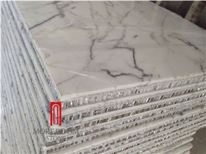 Bianca Carrara White Aluminum Honeycomb Marble Honeycomb Panels