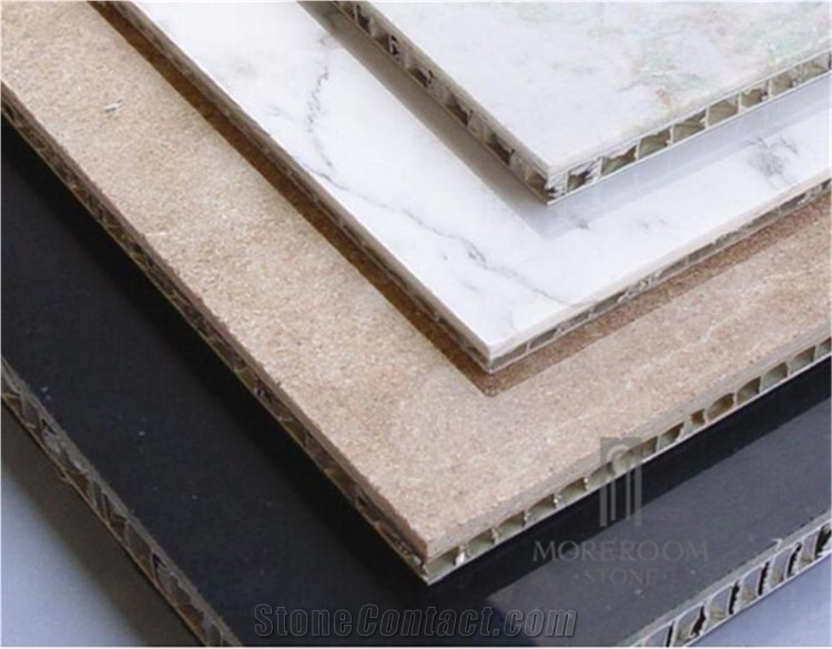 Carrara White Marble Composite with Aluminium Honeycomb Stone Panel