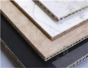Carrara White Marble Composite with Aluminium Honeycomb Stone Panel