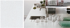 Mirror Grey Quartz Stone Compress Artificial Quaratz Stone Kichen Countertop Gris Quartz Countertop Sparkle Grey Quartz Stone Bar Top Factory