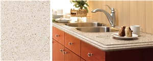Modern Style Artificial Stone, Quartz Kitchen Countertop, Custom Countertops