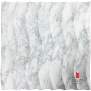 New Design Cararra White Marble 3d Decors for Wall Decoration