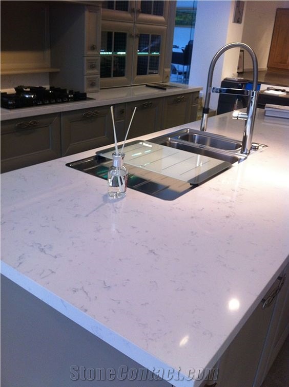 Quartz Stone Caesar Stone for Engineered Project Kitchen Countertop