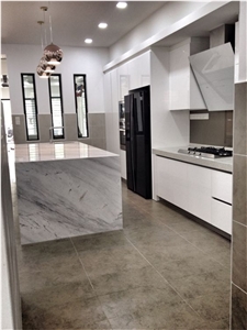 Volakas Marble Kitchen Countertop Greece White Marble Kitchentop Factory Fabrication Volakas Marble Kitchen Countertop Greece White Marble Kitchentop Factory Fabrication