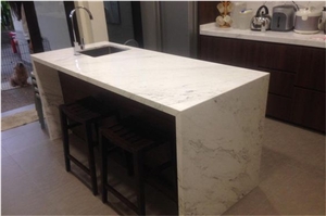 Volakas Marble Kitchen Countertop Greece White Marble Kitchentop Factory Fabrication