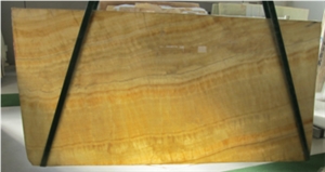 Wooden Pattern Natural Onyx Tile & Slab Popular for Decoration
