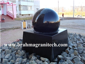 Black Granite Ball, Granite Fountain Balls
