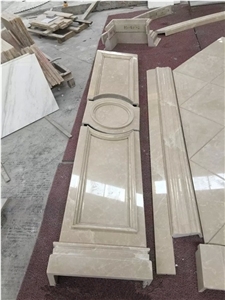 Beige Marble Columns, Surface Polished Beige Marble Columns, Xiamen Winggreen Manufacturer.