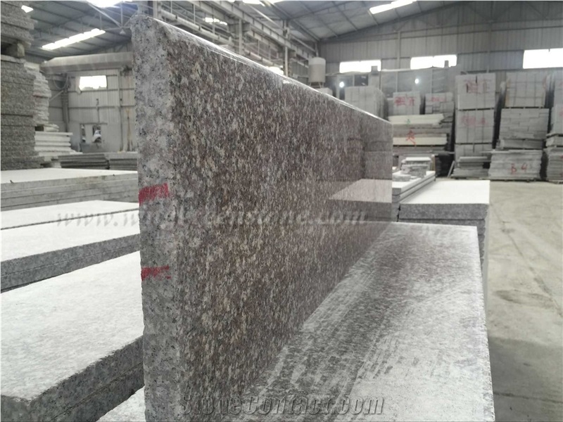 Cheap Polished G664 Granite/Luo Yuan Red Granite/ Brainbrook Brown Granite/Black Spots Brown Granite/China Pink Stairs & Steps, Treads and Threshold, Winggreen Stone