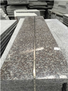 Cheap Polished G664 Granite/Luo Yuan Red Granite/ Brainbrook Brown Granite/Black Spots Brown Granite/China Pink Stairs & Steps, Treads and Threshold, Winggreen Stone