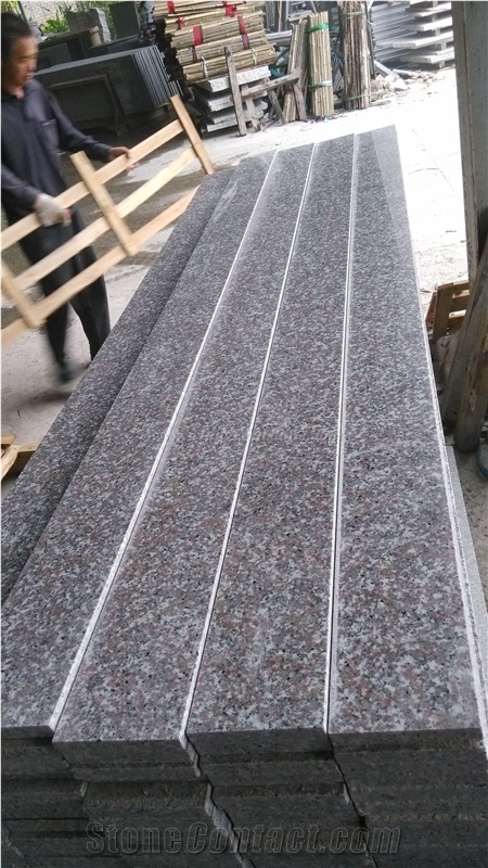 China Pink Flower Granite Countertops, G635 Granite Kitchen Bar Tops, Anxi Red Granite Kitchen Worktops, Padang Rosa Island Tops, Xiamen Winggreen Manufacturer