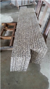 Chinese Yellow Granite, Chrysanthemum Yellow Granite Steps & Risers, G703 Granite Staircase, Polished Granite Stair Threshold, Xiamen Winggreen Manufacturer