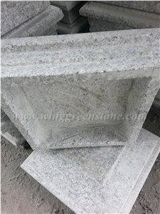 Direct Supply Of G603 Light Grey Granite Pillar Caps, Winggreen Stone