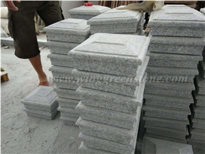 Direct Supply Of G603 Light Grey Granite Pillar Caps, Winggreen Stone