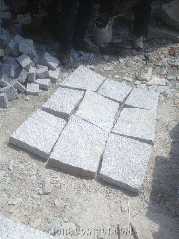 Grey Granite Irregular Flagstones, G603 Granite Flagstone Walkway Pavers, Rough Finished Flagstone Patio, Irregular Flagstone Road Paving, Xiamen Winggreen Manufacturer