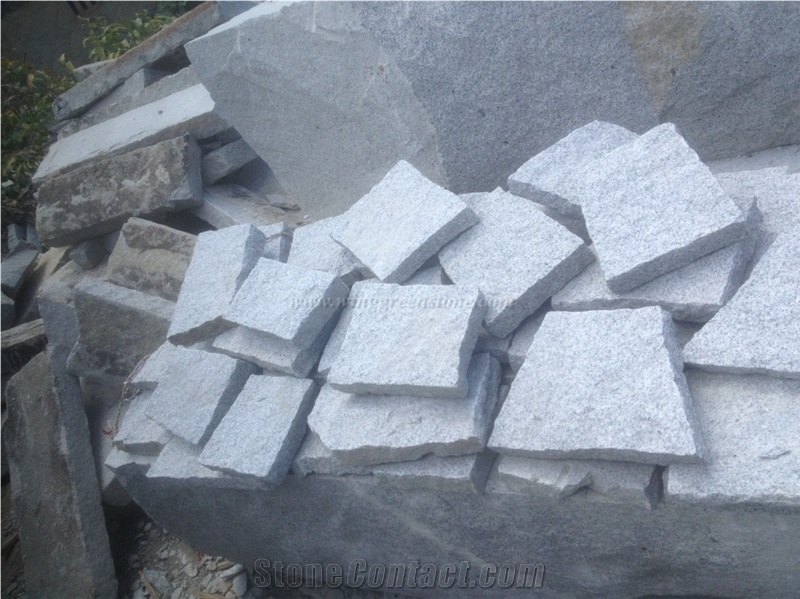 Grey Granite Irregular Flagstones, G603 Granite Flagstone Walkway Pavers, Rough Finished Flagstone Patio, Irregular Flagstone Road Paving, Xiamen Winggreen Manufacturer