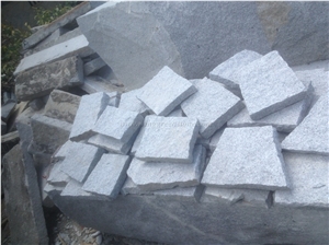Grey Granite Irregular Flagstones, G603 Granite Flagstone Walkway Pavers, Rough Finished Flagstone Patio, Irregular Flagstone Road Paving, Xiamen Winggreen Manufacturer