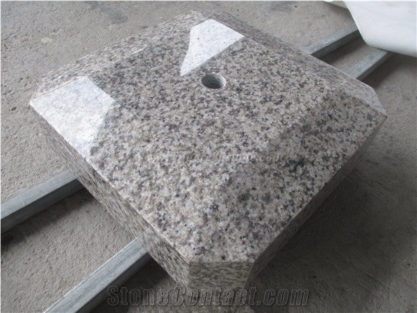 Longtian Pink Granite Staircase Rails, G657 Granite Railings, Pearl Yellow Granite Handrail, Rosa Luna Granite Baluster, Xiamen Winggreen Manufacturer