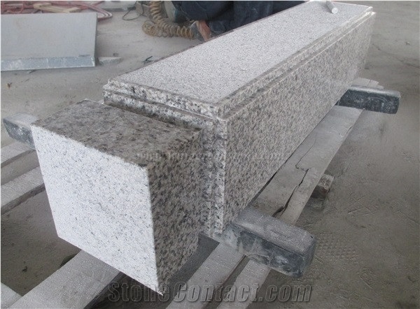 Longtian Pink Granite Staircase Rails, G657 Granite Railings, Pearl Yellow Granite Handrail, Rosa Luna Granite Baluster, Xiamen Winggreen Manufacturer
