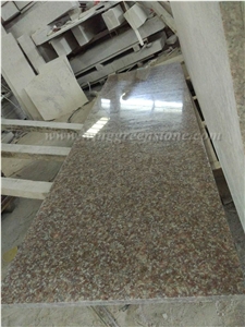 Manufacture G687 Granite Polished Kitchen Countertops, Peach Red Granite/China Pink Granite Kitchen Countertop, Winggreen Stone