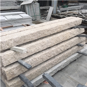 Manufacure G682 Yellow Granite Natural With/Without Hole for Pillars and Posts to European Market, Winggreen Stone Manufacure G682 Yellow Granite Natural With/Without Hole for Pillars and Posts to European Market, Winggreen Stone