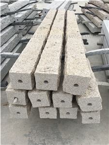 Manufacure G682 Yellow Granite Natural With/Without Hole for Pillars and Posts to European Market, Winggreen Stone