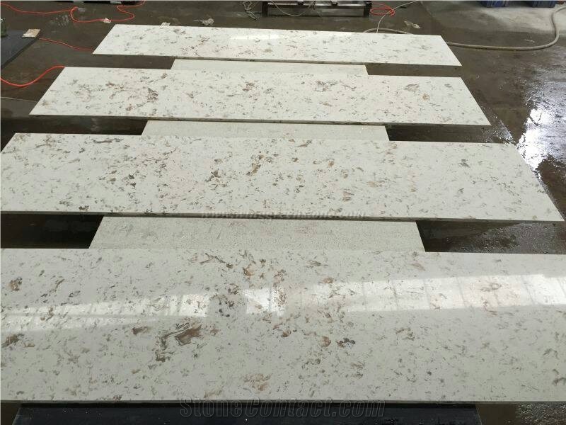 Own Factory, White Quartz Stone Countertops, White Quartz Kitchen Bench Tops, Engineered Stone Kitchen Countertops, Xiamen Winggreen Manufacturer